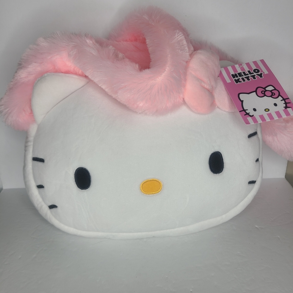 Hello‎ Kitty Head Shaped Bag Purse Plush